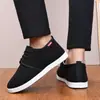 Zapatos Nuevos de Algodón de Invierno para Hombre con Felpa Cálida Suela de Goma Zapatos de Tela Ligeros para Hombres de Mediana Edad y Mayores Zapatos Casuales Antideslizantes