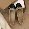 Zapatos Planos con Lazo Estilo Chanel para Mujer, Novedad Primavera 2026, Zapatos Planos sin Cordones de Punta Baja para Noche y Uso Diario
