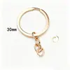 Accesorios para Joyería Llavero con Cadena de Cuatro Eslabones, Llavero de Anilla Plana, Accesorio de Llavero de Anilla Abierta