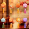 Saquinho 3D de Bolo da Lua para o Festival do Meio Outono, Saquinho Decorativo de Bolo da Lua Estilo Chinês, Lembrança Cultural e Criativa para Barracas e Áreas Turísticas, Saquinho com Borla