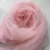 Cortina de gasa amarillo anaranjado tejido de hilo de red creación de ambiente de jardín de infantes decoración de hilo de cascada diseño de escena de boda hilo suave ligero y transparente