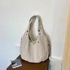 Bolsa Feminina de Nylon Moda Ins Coreana Nicho Simples Casual Estilo Preguiçoso Grande Capacidade Bolsa de Ombro Único Bolsa Tote