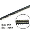 Agujero Redondo Pin Redondo Fila Hembra 1.27Mm/2.0Mm/2.54Mm Fila de Pines 1*40P Fila Simple y Doble 2*40P Chapado en Oro Estañado