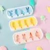 Molde para Helado de Venta Caliente en Verano Dibujos Animados de Animales Casero Casero Queso Grado Alimenticio Congelación Rápida Fácil de Limpiar Molde de Silicona