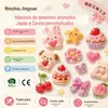 Adesivos de Desenho Animado 3D em Relevo de Resina de Cristal de Alta Transparência Feitos Sob Medida do Japão e da Coreia para Decoração de Capas de Celular e Scrapbooking