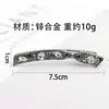 Preto Strass Franja Lado Hairpin Metal Strass Clipe Headwear Requintado Duckbill Clipe Hairpin Bow Side Clip
