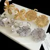 Pulseras y Anillos Europeos y Americanos de Flor de Metal Exagerada 2026 Nuevo Estilo Joyería de Lujo Ligero de Alta Gama Accesorios Elegantes de Moda para Mujer