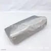 Bolsa de Cosméticos de Papel Dupont Gris Plateado, Bolsa de Cosméticos de Material Biodegradable, Bolsa de Cosméticos Personalizada, Bolsa Portátil para Artículos de Uso Diario