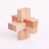 Madera de Haya 4.5cm Cerradura Kongming Luban Juego Completo Regalo Educativo Infantil Juguete de Madera con Ensamblaje Machihembrado Detalles en Empaque de Plástico