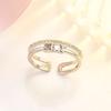 Anillo abierto ajustable estilo coreano personalidad femenina moda simple celebridad de internet estilo frío decoraciones anillo índice moda ins
