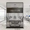Pantalla Divisoria de Vidrio Moderna para Oficina con LOGOTIPO Pared de Imagen de Bloqueo de Fondo para Vestíbulo de Entrada y Escritorio de Recepción