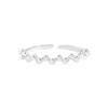 1295 Estilo Coreano INS Nicho Diseño de Lujo Ligero Combinable Anillo Esfera Cadena de Uva Plata Esterlina S925 Anillo para Mujer