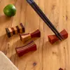 Suporte de Hashi Estilo Japonês de Madeira Madeira Maciça Prato de Hotel Suporte de Hashi Apoio de Hashi Almofada de Hashi para Casa Prateleira de Armazenamento de Cozinha Atacado