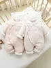 Mameluco para bebé recién nacido, nuevo estilo de invierno, acolchado para abrigar, algodón fino, adecuado para bebés y niños pequeños, ideal para salidas y gatear