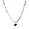 Versátil Collar para Mujer, Diseño de Nicho Estilo Ins, Collar de Perlas de Lujo Ligero, Cadena para Clavícula, Gargantilla de Moño, Amigable para Estudiantes