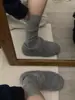 [en stock] Zapatos Mary Jane Mao Mao para Mujer Invierno Nuevos Cálidos Zapatos de Algodón para Frijol Suela Gruesa Velcro Zapatos Vintage