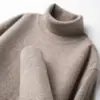 Nuevo Suéter de Cuello Alto Grueso de Cachemira Pura para Hombre Otoño e Invierno 2026 Suéter de Cachemira de Manga Larga Casual de Negocios