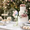 Número de Mesa Margarita Rosa Señal de Mesa para Boda Temporada de Bodas Románticas Señal de Mesa de Acrílico 2D Simple de Alta Gama