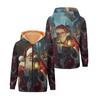Sudadera con capucha para mujer, estilo étnico occidental, estampado de patrón navideño transfronterizo europeo y americano 2024, impresa digital 3D, ropa de algodón
