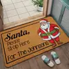 Nueva alfombrilla de Navidad transfronteriza para decoración de entrada de casa, resistente a la suciedad, duradera, fácil de limpiar, felpudo de entrada