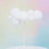 Decoración para pastel enchufe pequeño fresco suave adorable nubes grandes nubes tridimensionales tarjetas de decoración para pastel accesorios