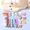 Pasador de Pelo Hecho a Mano para Niños Paquete de Materiales de Pegamento de Crema DIY Pegatina de 3m Pegatina Aleatoria Accesorios para Pegatinas de Refrigerador Paquete de Materiales