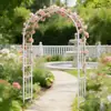 Treliça para Clematis Arco de Jardim Externo Suporte para Flores Decoração Suporte para Flores Rosas Estrutura de Treliça para Pátio Varanda