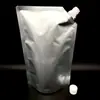 Fábrica de Dongguan Bolsa com Bico Auto-Suportável para Detergente de Roupa Bolsa com Fundo Branco e Bico Inclinado 00 ml 1000ml