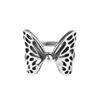 Nuevo anillo retro retro mariposa para mujer anillo de dedo índice retro geométrico Plata Tailandesa abierto suministro de comercio exterior joyería
