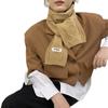 Bufanda Nueva de Lana de Invierno Estilo Coreano para Mujer Cálida de Invierno Linda Versátil Color Sólido Bufanda de Lana Tejida para Niña