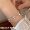 Pulsera de Mariposa Lujo Ligero Combinable Elegante Simple Ins Diseño Nicho Femenino Pulsera Simple de Cuentas de Alta Gama para Novia