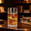 Copo Quadrado Yujing Resistente ao Calor Transparente de Vidro Xícara de Chá Copo Reto Copo de Água para Sala de Estar Doméstico Copo de Leite para Café da Manhã com Fundo Espesso