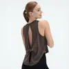 Chaleco Outdoor Transfronterizo Ropa Exterior para Mujer Blusa Deportiva Top para Correr Fitness Cola de Golondrina Suelta Espalda Bonita Chaleco de Yoga