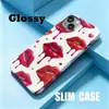 Funda de teléfono estilo americano para chica hot con labios rojos, adecuada para iPhone 17 Pro, cubierta protectora ultradelgada con agujero grande