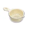 Tina de Lavado de Verduras de Doble Capa con Asa y Cesta Drenadora, Modelo Nuevo para Cocina del Hogar, Herramienta para Lavar Frutas, Tina para Lavar Verduras, Bandeja Coladora para Frutas para Sala de Estar
