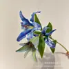 Flor de simulação impressão 3D perfume lírio casa roupa macia sala de estar fileira de casamento flores artificiais atacado comércio exterior