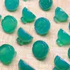 Ágata Verde Brasileño Vaina de Loto DIY Calcedonia Aventurina Semilla de Loto Accesorios Venta al por Mayor en Stock Colgantes Collares Pulseras