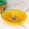 Nuevo Plato de Frutos Secos con Patrón de Plástico, Plato de Frutas, Plato Transparente de Plástico para Dulces y Snacks del Hogar, Plato de Frutas para Sala de Estar