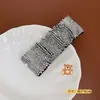 Retro luz de luxo flash Diamante elegante pressão no cabelo rosto sorridente faixa de cabeça feminina lavar o rosto feminina simples grampo de cabelo faixa de cabeça de alta qualidade adorno de cabeça