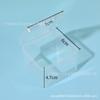 Borla de polvo Ermu de uva de 100 puntos, algodón de azúcar 3D con forma de gota de agua, tamaño XL, caja de almacenamiento, cojín de aire cuadrado transparente, polvos sueltos, material de embalaje cpb
