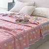 Colcha de Toalla de Hilo de 6 Capas Clase A Algodón Puro Colcha Fresca de Verano Colcha de Siesta de Verano para Niños Colcha Fina de Verano para Aire Acondicionado