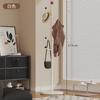 Perchero de Metal Vertical para Entrada de Piso Perchero para Interior Estilo Crema Hierro Forjado Perchero para Abrigos Hogar Estante para Bolsos Pequeños