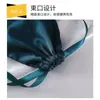 Bolsa Simples de Cetim Sintético com Cordão, Saquinho de Cetim para Joias, Bolsa de Armazenamento para Perucas e Maquiagem, Bolsa com Cordão para Acessórios