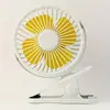 Mini ventilador dobrável transfronteiriço com fivela, ventilador recarregável USB, ventilador elétrico portátil de mesa para exterior, atacado