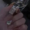 Anillo de encaje francés suave elegante femenino estilo frío combinable moda chica popular dulce fresco sentido de alta calidad anillo moda