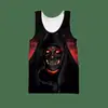 Chaleco hombre verano transpirable absorbente de sudor moda europea y americana superventas camiseta sin mangas con estampado digital 3D venta al por mayor