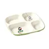A8 Melamina Cafetería Compartimento Bandeja de Comida Rápida Comercial Anti-caída Plato Buffet Cuatro Compartimentos Seis Compartimentos Bandeja para Servir Arroz Comida Especial Escolar