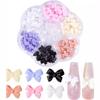 Venta caliente transfronteriza 7 rejillas flor de ciruelo joyería de uñas celebridad de internet lazo flor de perla oso de dibujos animados corazón de melocotón traje