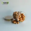 En stock venta al por mayor botella de comida azafrán níspero frasco sellado con cápsula producto transparente para el cuidado de la salud botella de acrílico