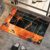 Alfombra de Barro Diatomeas Mármol Simple Transfronteriza Dorado Esmeralda Chapado Absorbente Baño Antideslizante Fácil Cuidado Felpudo Alfombra de Secado Rápido